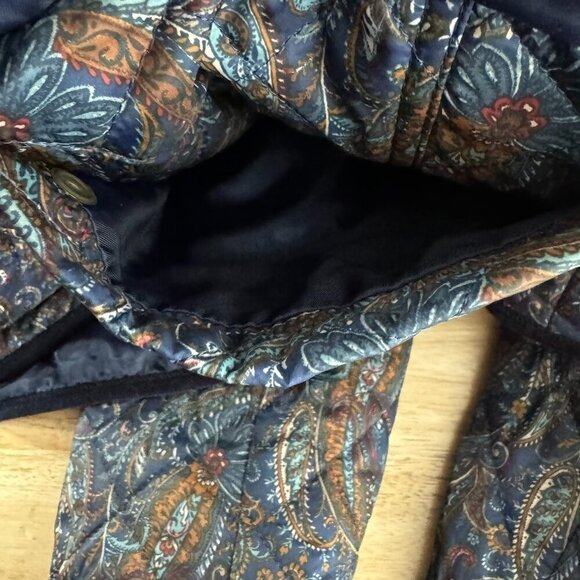 Talbots Paisley Quilted Jacket Womens Medium Multicolored Polyester CJ-1848 - Picture 7 of 9